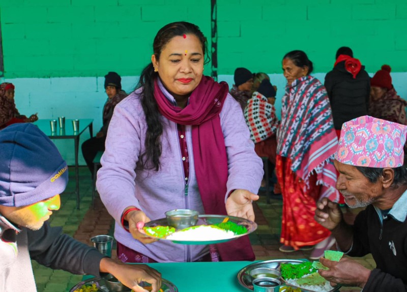 Food service and lunch service contribution at Tulsipur Service Center