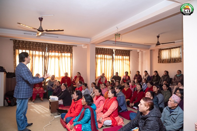 Training on self-awareness and importance of mother by Trainer Adhikari