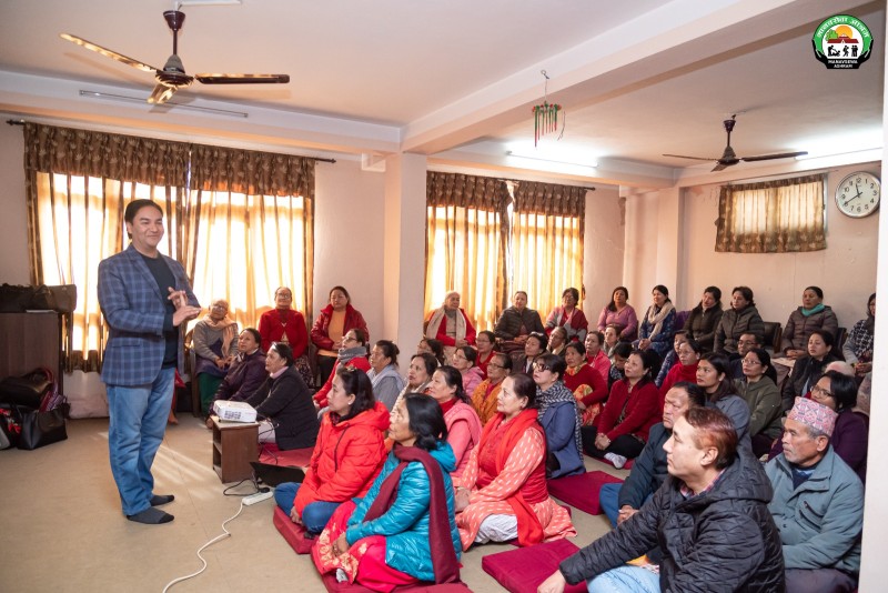 Trainer Adhikari Conducts Training on Self-Realization and the Importance of Mothers