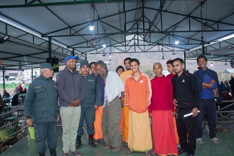 "On Tuesday, six homeless individuals were rescued from various service centers of the ashram, and four individuals were reunited with their families."