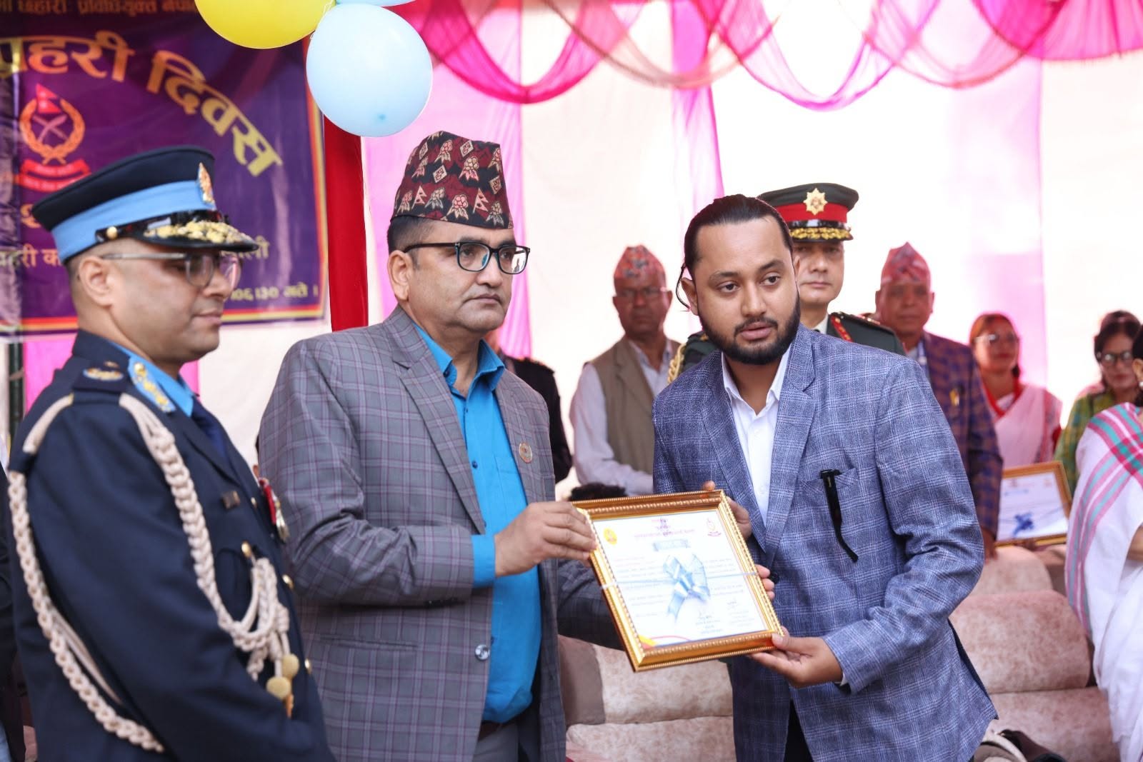 Manavsewa Ashram Honored at 71st Police Day Celebrations in Dhangadhi